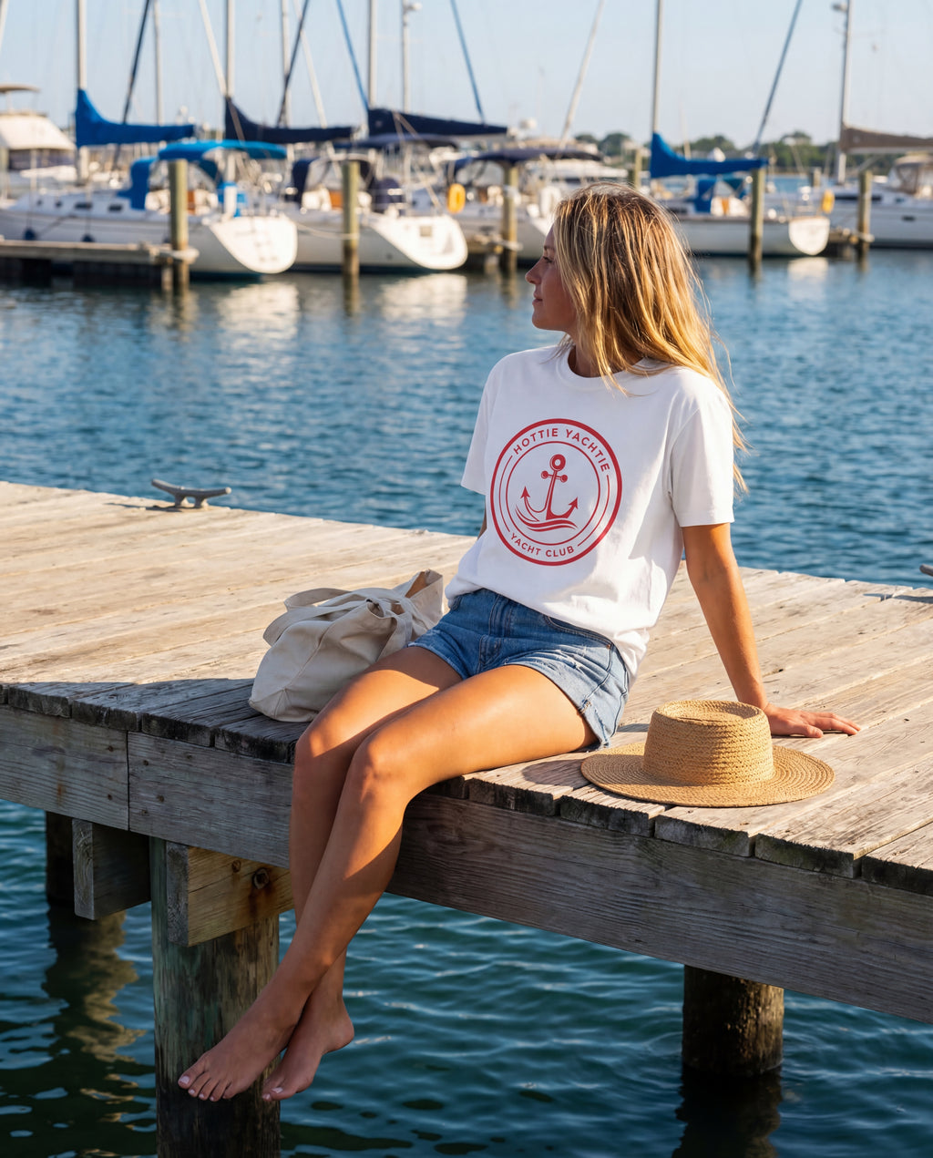 Hottie Yachtie Yacht Club T-Shirt