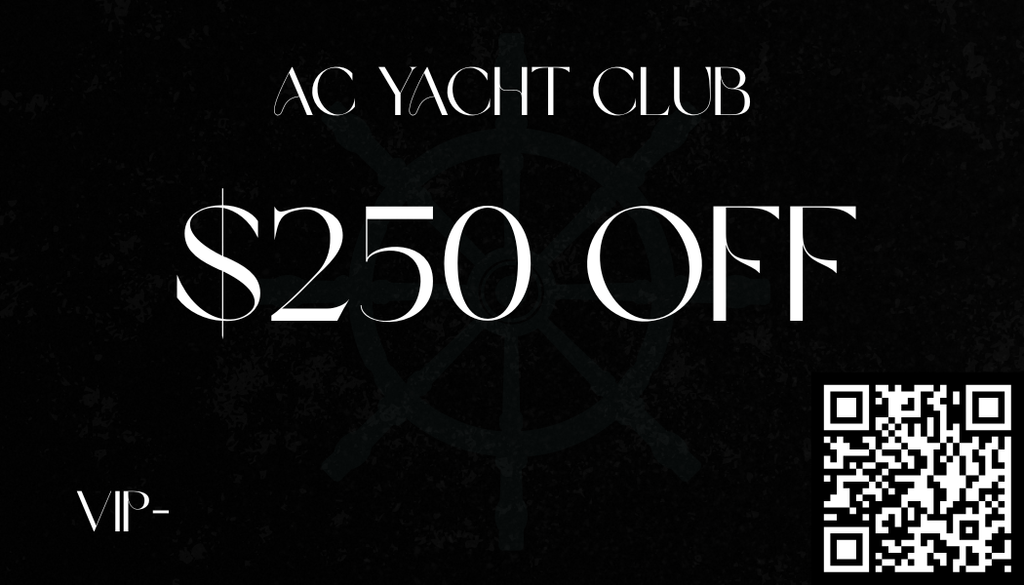 AC Yacht Club $250 gift card